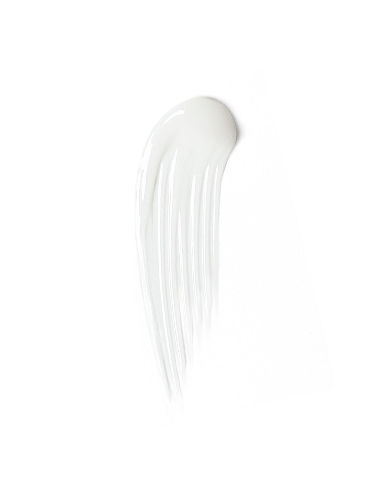 Brow Gel swatch with a smooth texture and subtle sheen, spread in a vertical motion.